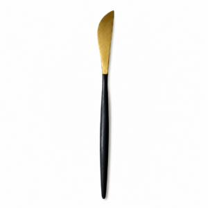 Black/Gold Dinner Knife