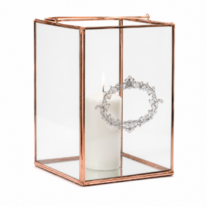Rose Gold Box Lantern