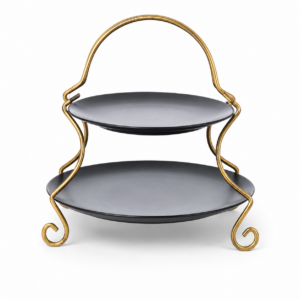 Black/Gold Tiered Stand