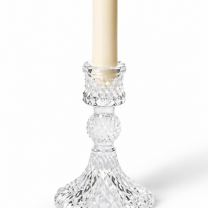 Cut Glass Candle Holder