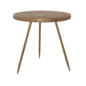 Side Table Gold Beaten