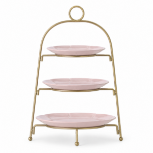 Pink/Gold 3 Tier Stand