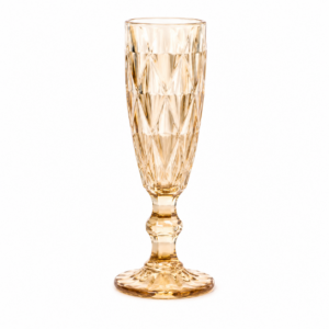 Amber Champagne Glass