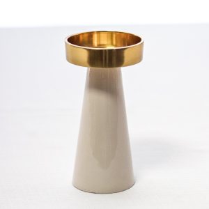 Gold/White Candlestick Pillar