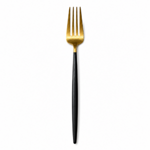 Black/Gold Dinner Fork
