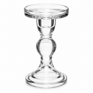Glass Pillar Candle Holder Tall