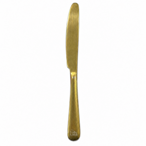 Gold Dinner Knife Plain