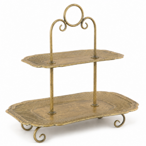 Gold Rectangular Display Stand