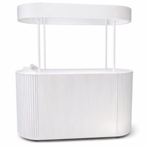 Bar White Ribbed