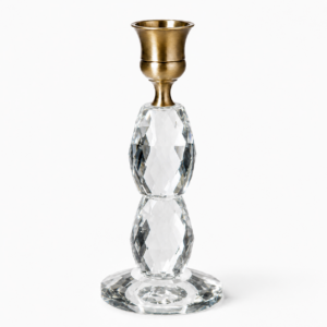 Crystal Candlestick Gold Rim Short